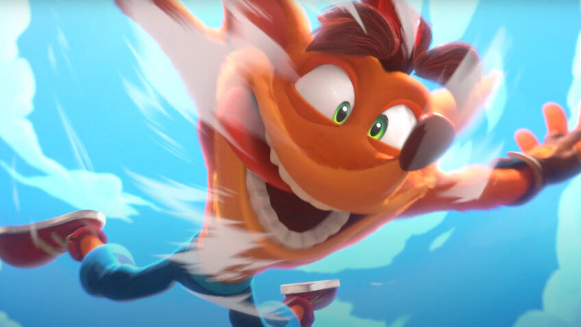    Команды соревнуются во вступительном ролике Crash Team Rumble