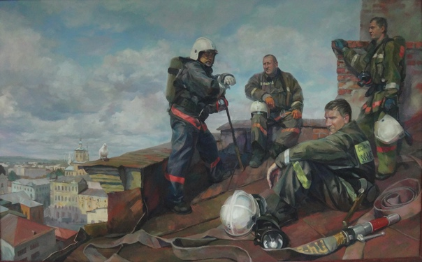 Айрат Шайдуллин "На крыше". Изображение из открытых источников