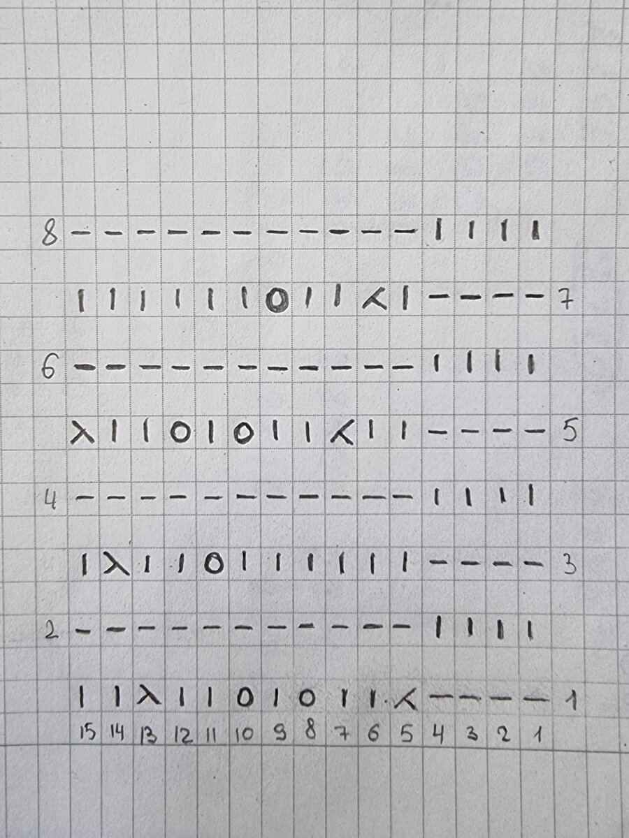 Схема узора.