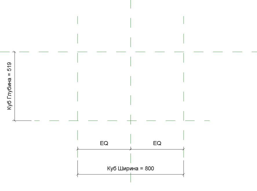 Создаем плоскости и связываем их размерами.