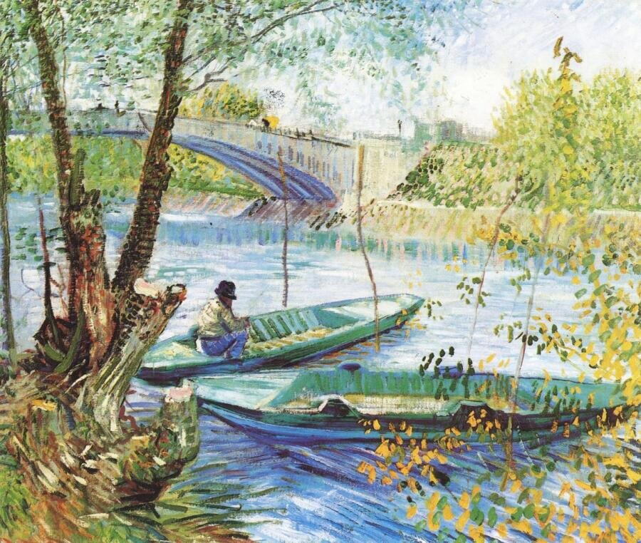    Винсент Ван Гог, «Весенняя рыбалка у моста Клиши», 1887 г. Фото: общественное достояние