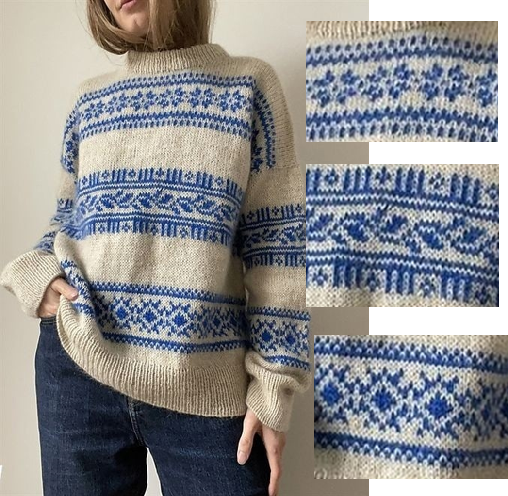 Эффектные свитер и жилет с простыми жаккардовыми узорами - отрисовала новые схемы