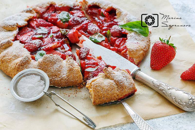 Клубничная галета.