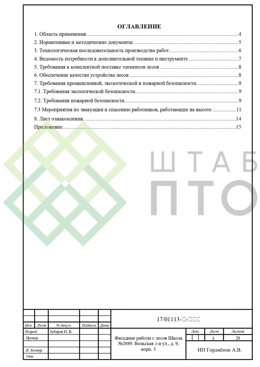 ППР на выполнение фасадных работ в г. Москва. Пример работы. | ШТАБ ПТО |  Разработка ППР, ИД, смет в строительстве | Дзен