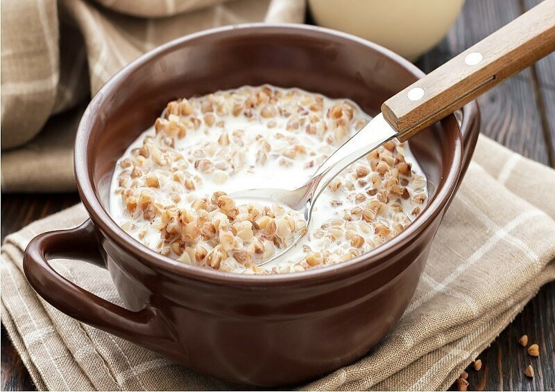 Гречка с кефиром на завтрак - прекрасное начало дня!