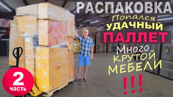 2ч. Повезло с паллетом! Находки супер, сами не ожидали Открываем паллет за $500 в США Распаковка