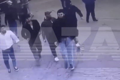    Массовая драка между уроженцами Чечни и Таджикистана в Новой Москве. ©Telegram-канал Baza