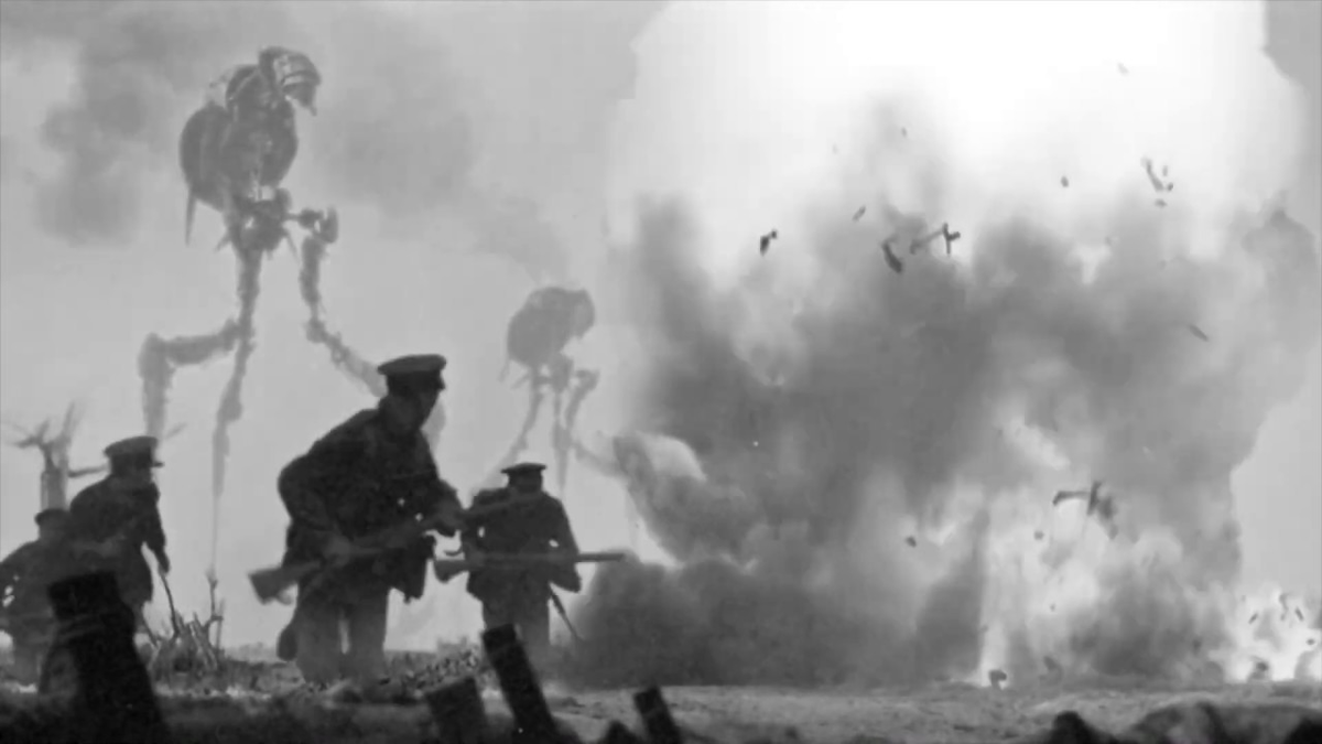 Кадр из фильма The Great Martian War 1913 — 1917. Режиссер: Майк Сли. Оператор: Chris Romeike, Christopher Romieke. Производство: Aurum Producciones S.A., Impossiblepictures Ltd. 