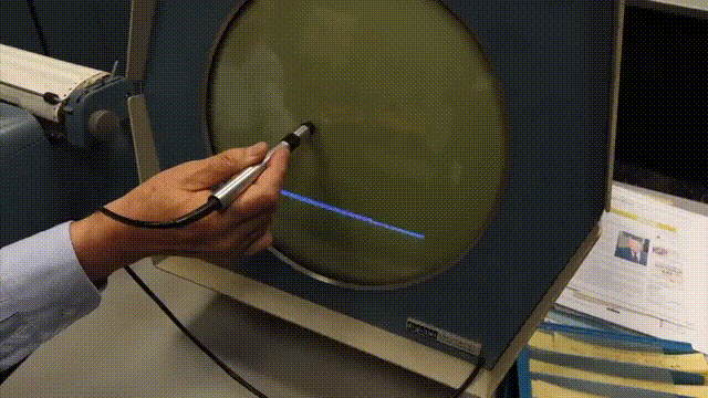 Взаимодействие "PDP-1" со световым пером