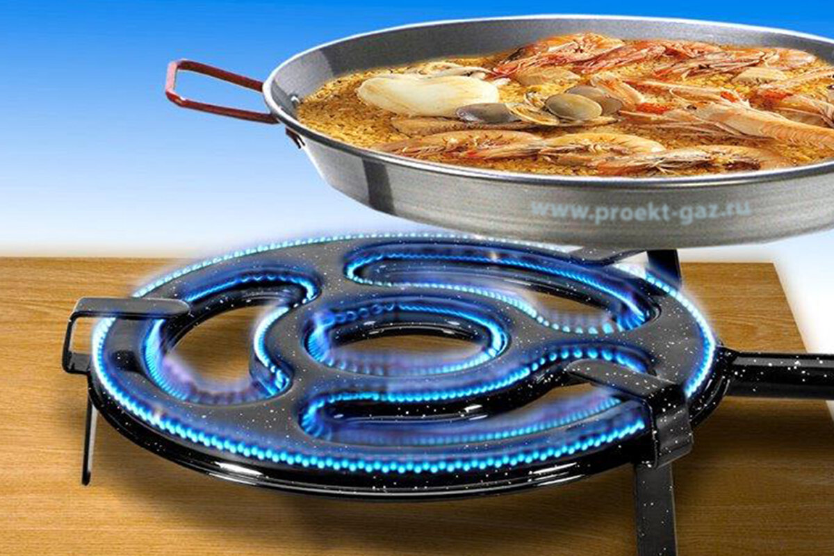 Паэлья на газе