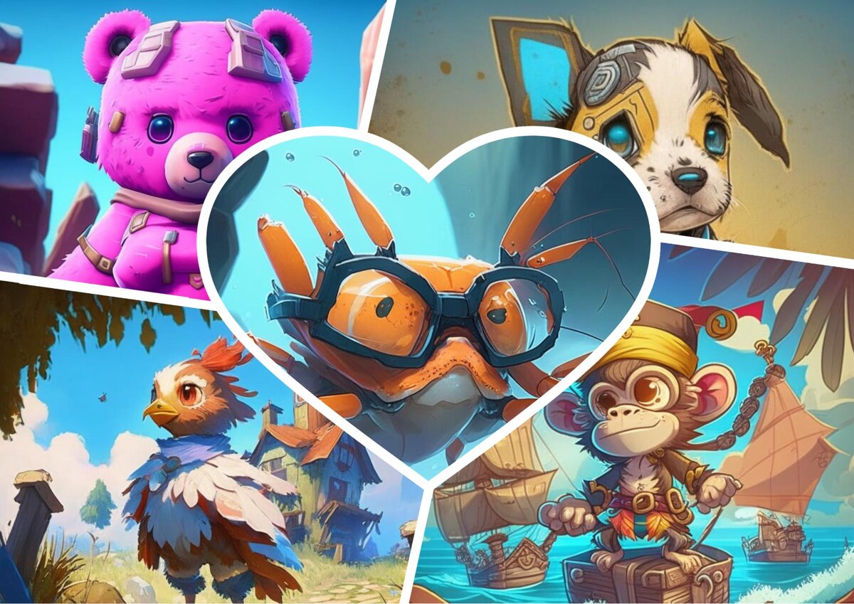 Зверушки в играх ♡