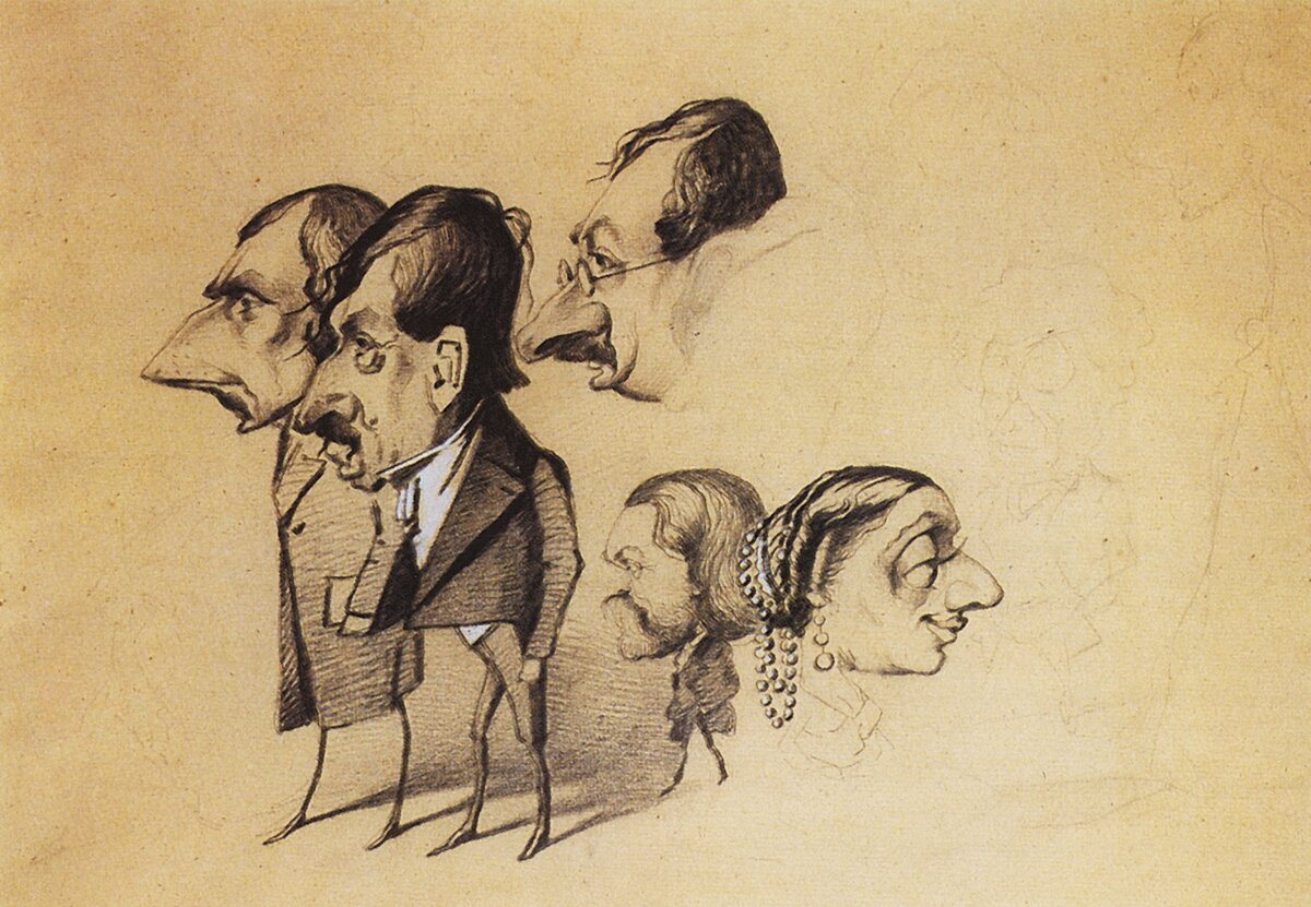 Одна из карикатур Моне