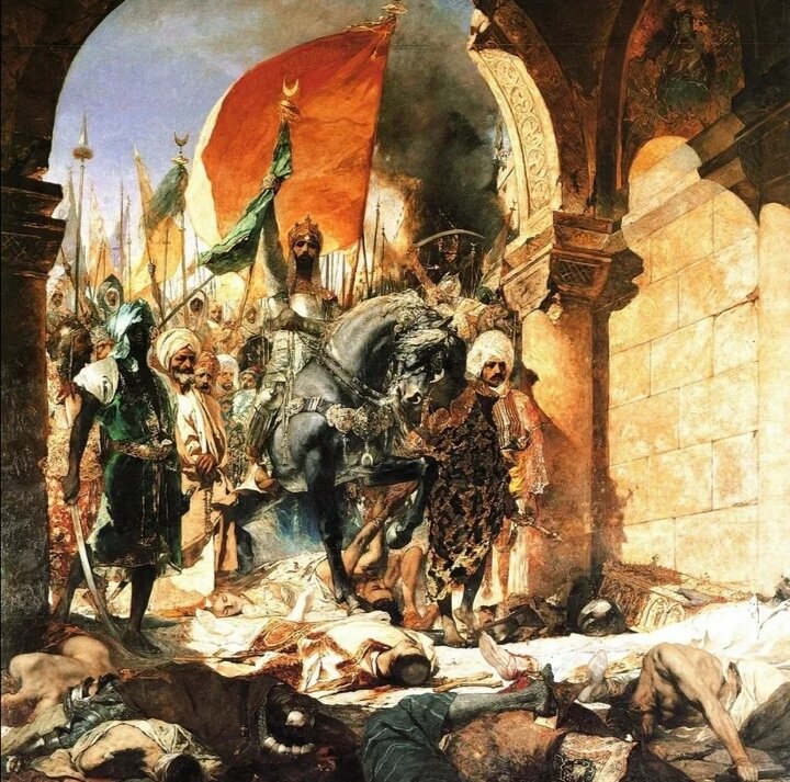 Взятие Константинополя, художник Жан-Жозеф Бенжамен Константин, из интернета. 