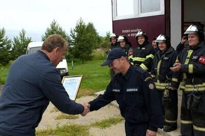    Работник 341-й пожарно-спасательной части ГКУ МО «Мособлпожспас» Михаил Мазепов © Пресс-служба ГКУ МО «Мособлпожспас»