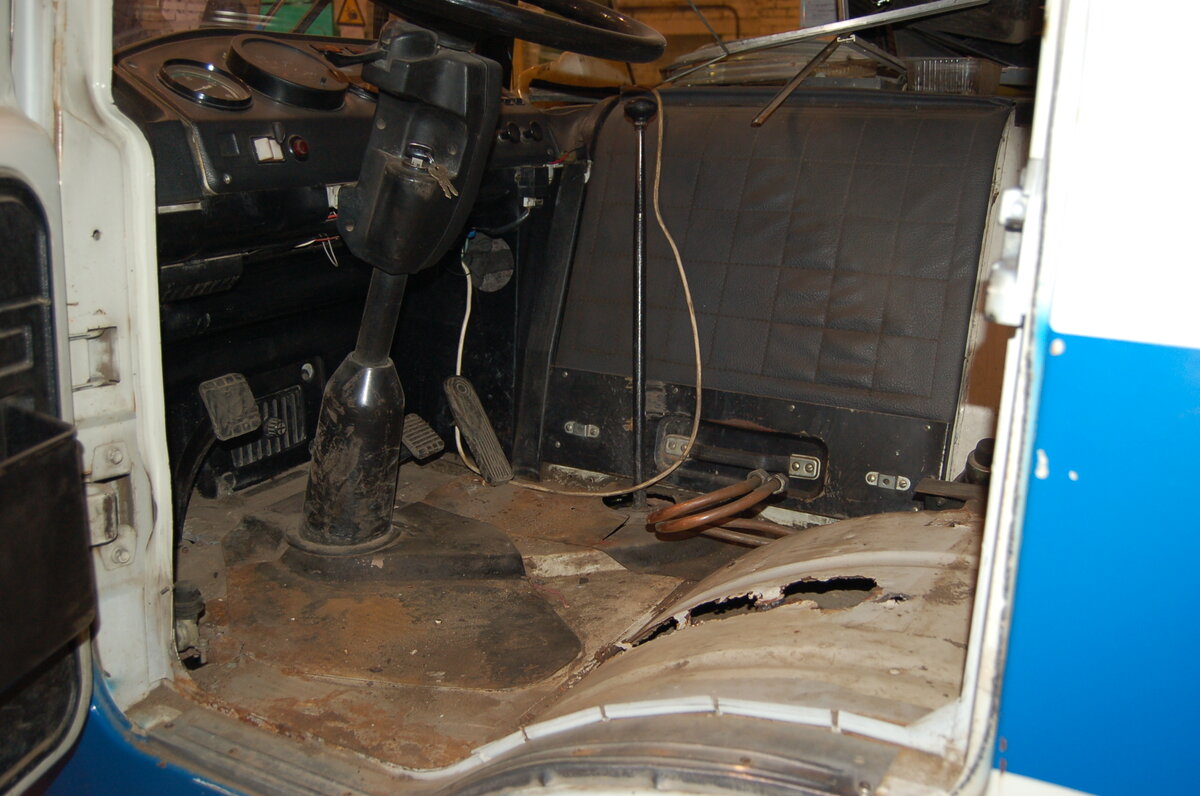 Водительское место.