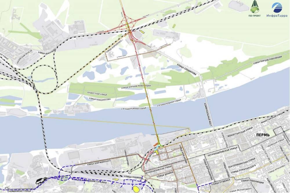 Проект нового моста через каму в перми