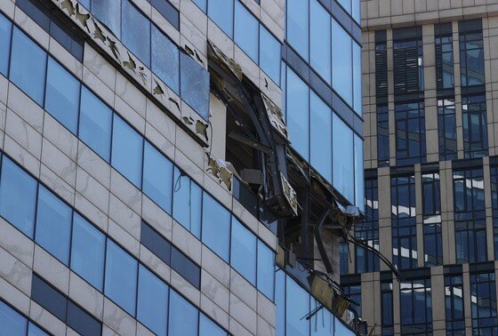    Последствия взрывов в зданиях «Москва-Сити»