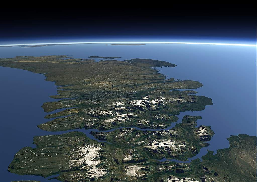 Архипелаг Новая Земля. Вид из космоса