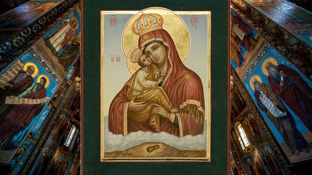 В нижней части Почаевской изображают отпечаток стопы. Фото: azbyka.ru