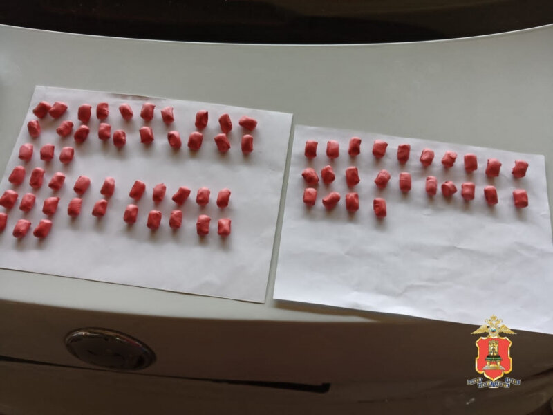 В Тверской области задержан житель столичного региона с 70 свертками героина