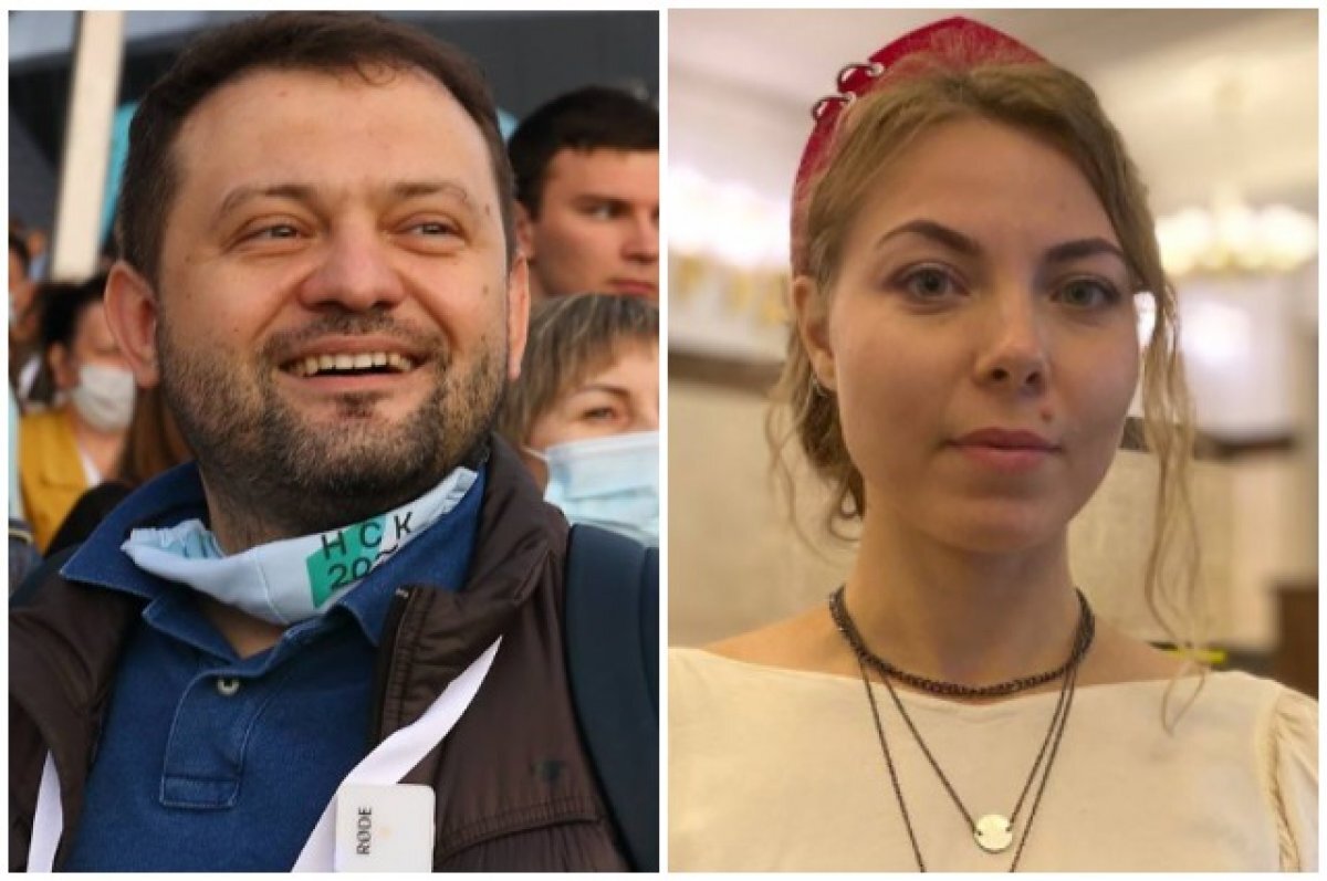    Сергей Бойко и Хельга Пирогова, депутаты.