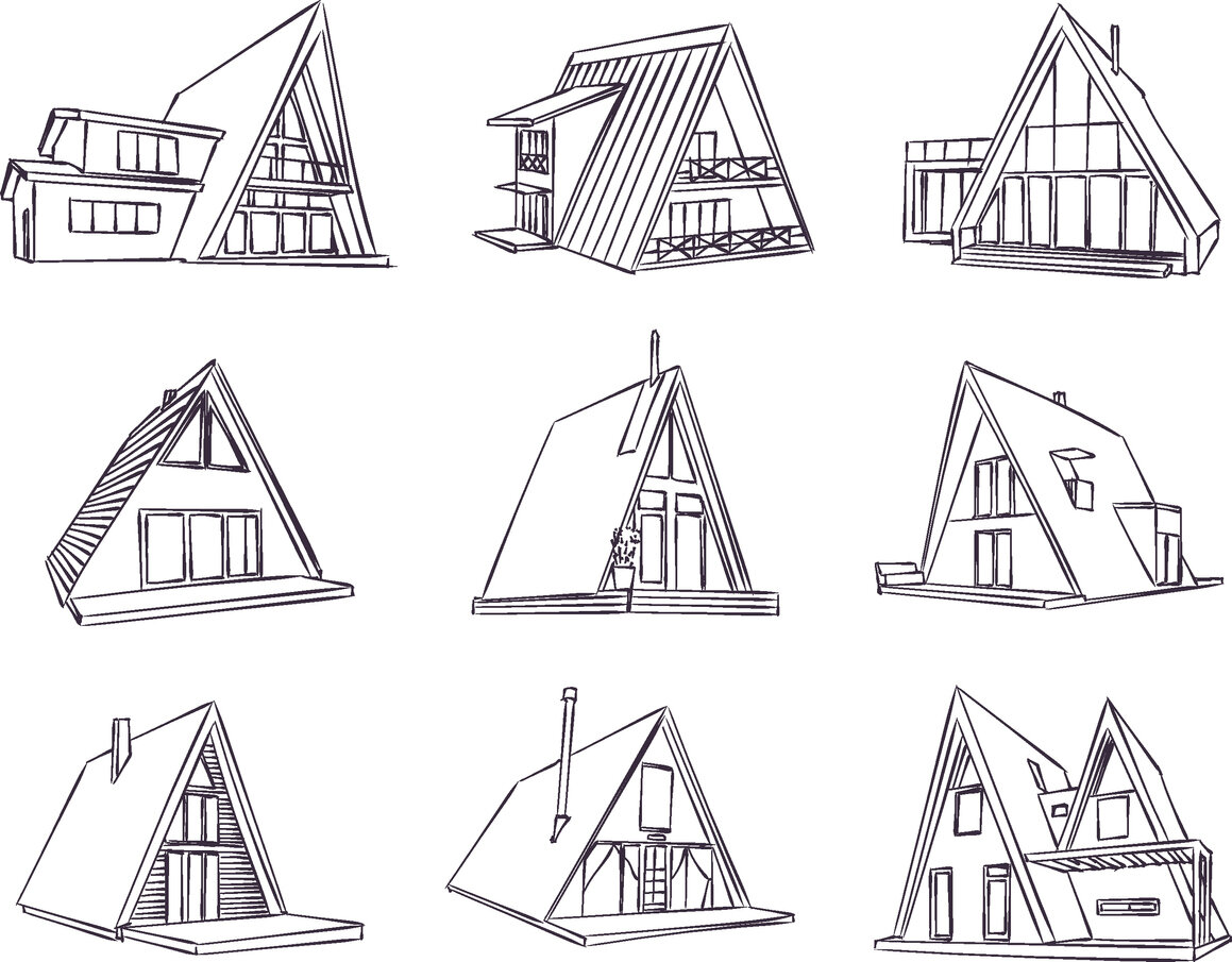 Треугольный дом или дом-шалаш: особенности, плюсы и минусы | Torex Стальные  двери | Дзен