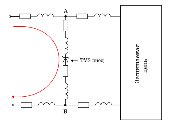 Схема включения tvs диода