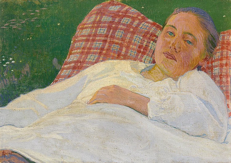 Художник Куно Амье. Больная женщина.