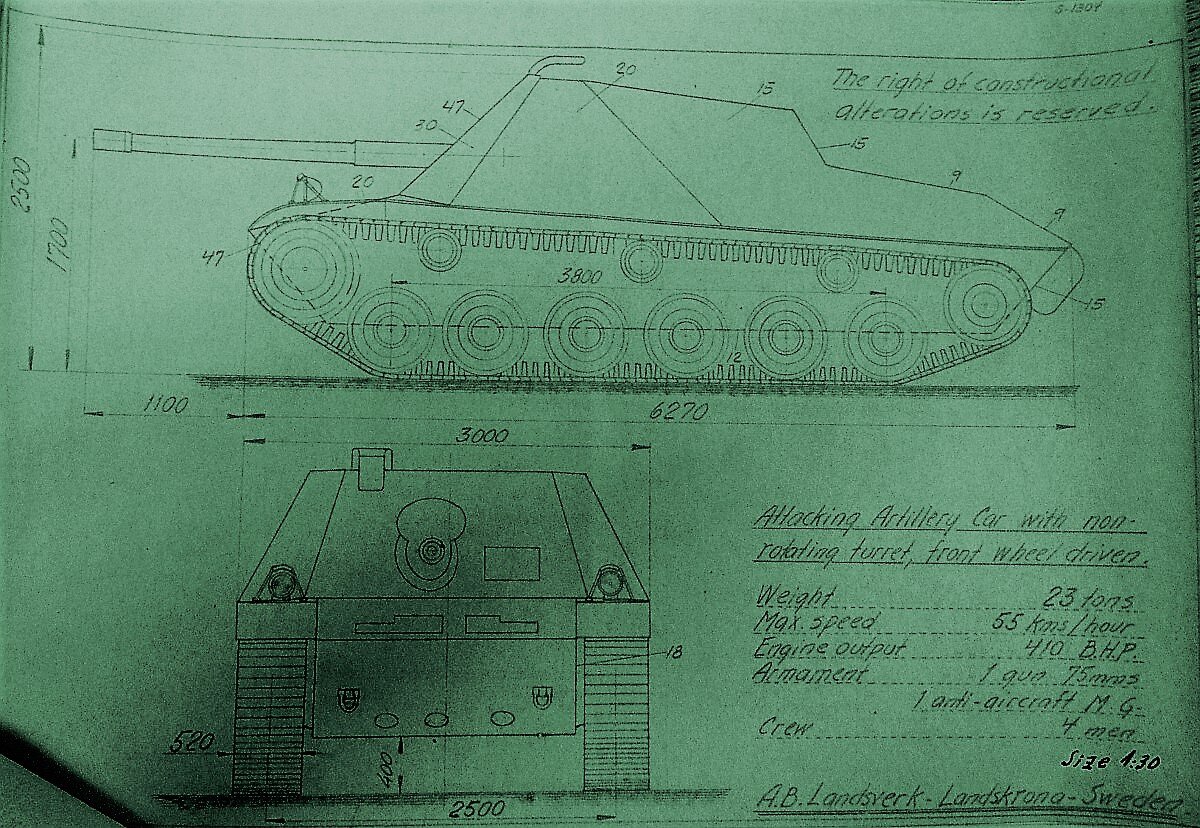 Танк Strv m/42 и другая бронетехника шведского производства.