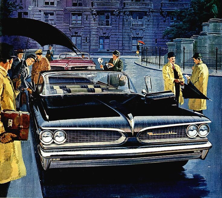 Рекламный плакат Pontiac Bonneville 