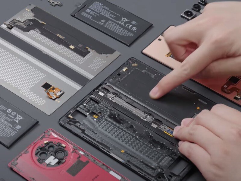    Ремонтопригодность vivo X Fold 2 оказалась на удивление высокой [ВИДЕО]