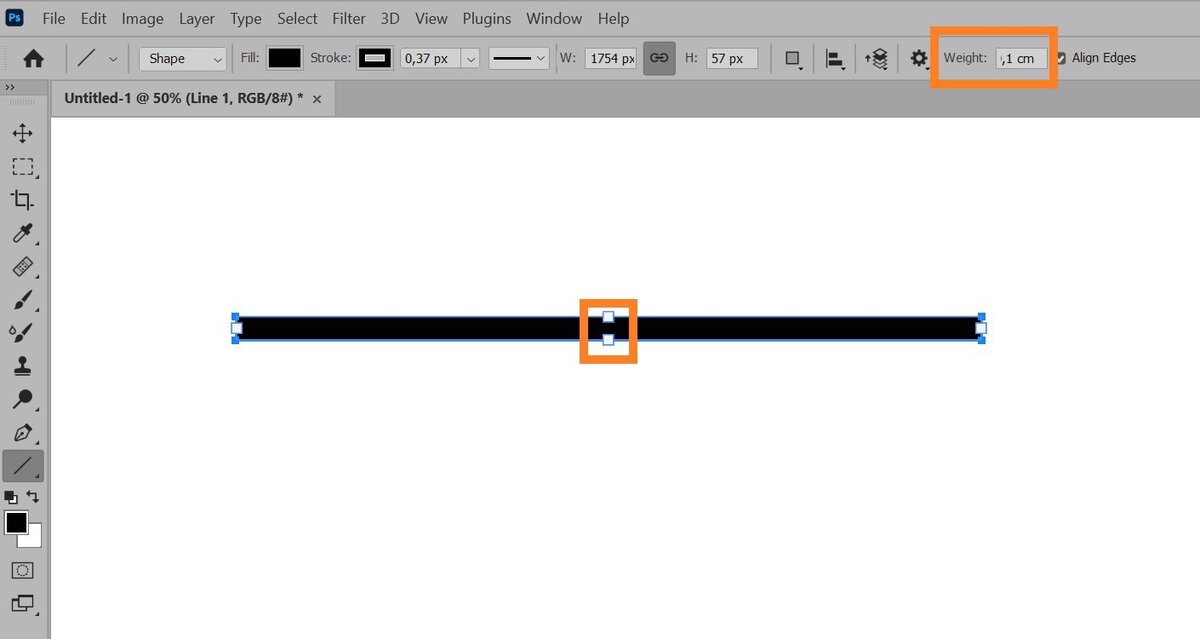 Пунктирная линия в Adobe Illustrator