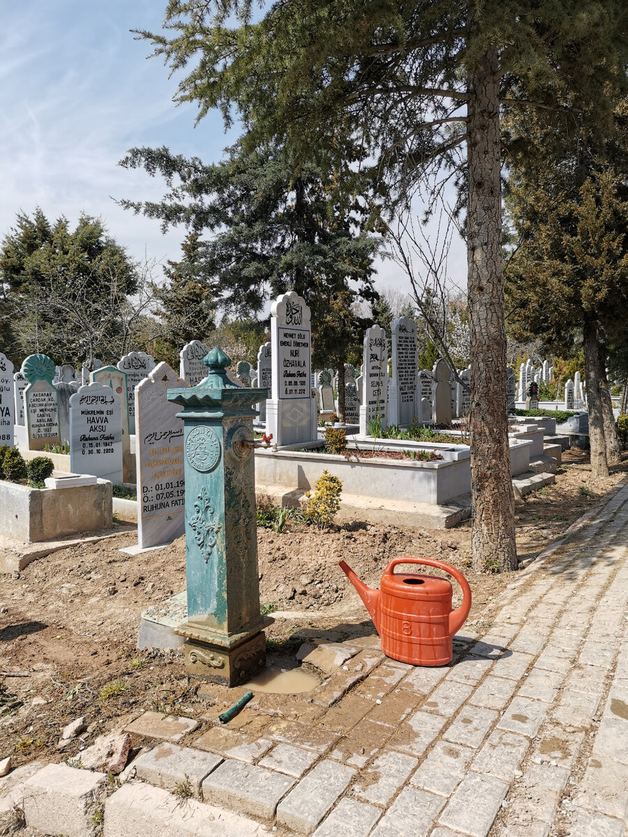 Кладбище напротив музея.