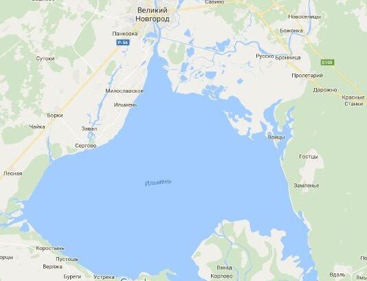 Карта озера, фото из открытого доступа