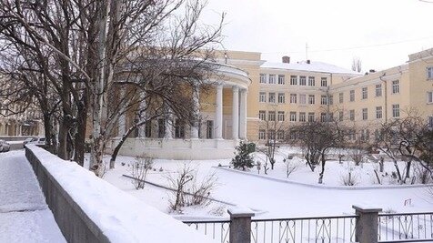 Школа имени Столярского в Одессе зимой (из открытых источников)