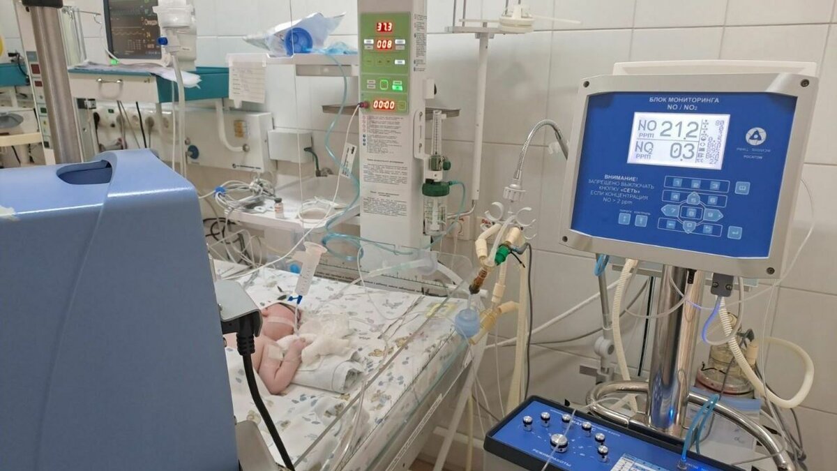     В Республиканской детской клинической больнице появился аппарат для терапии оксидом азота.
