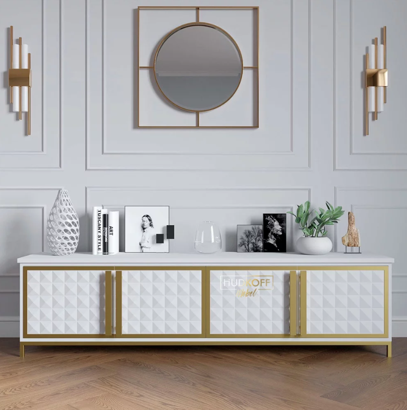 Дизайнерская ТВ-тумба Annette из МДФ производства Hudkoff