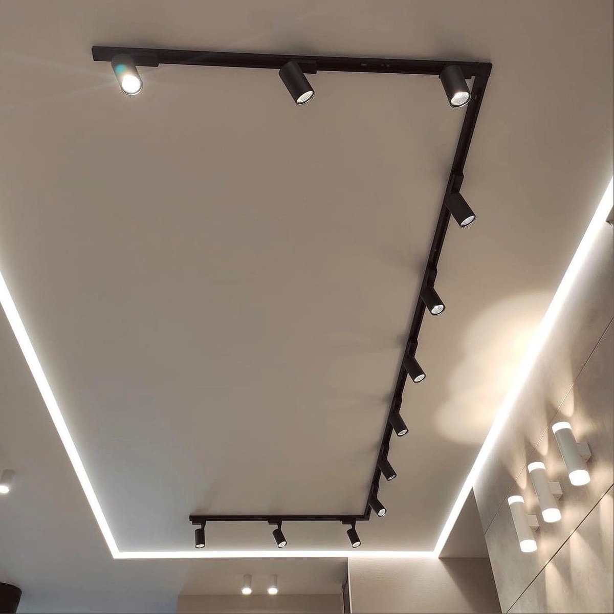 Вариант натяжного потолка (листайте карусель)