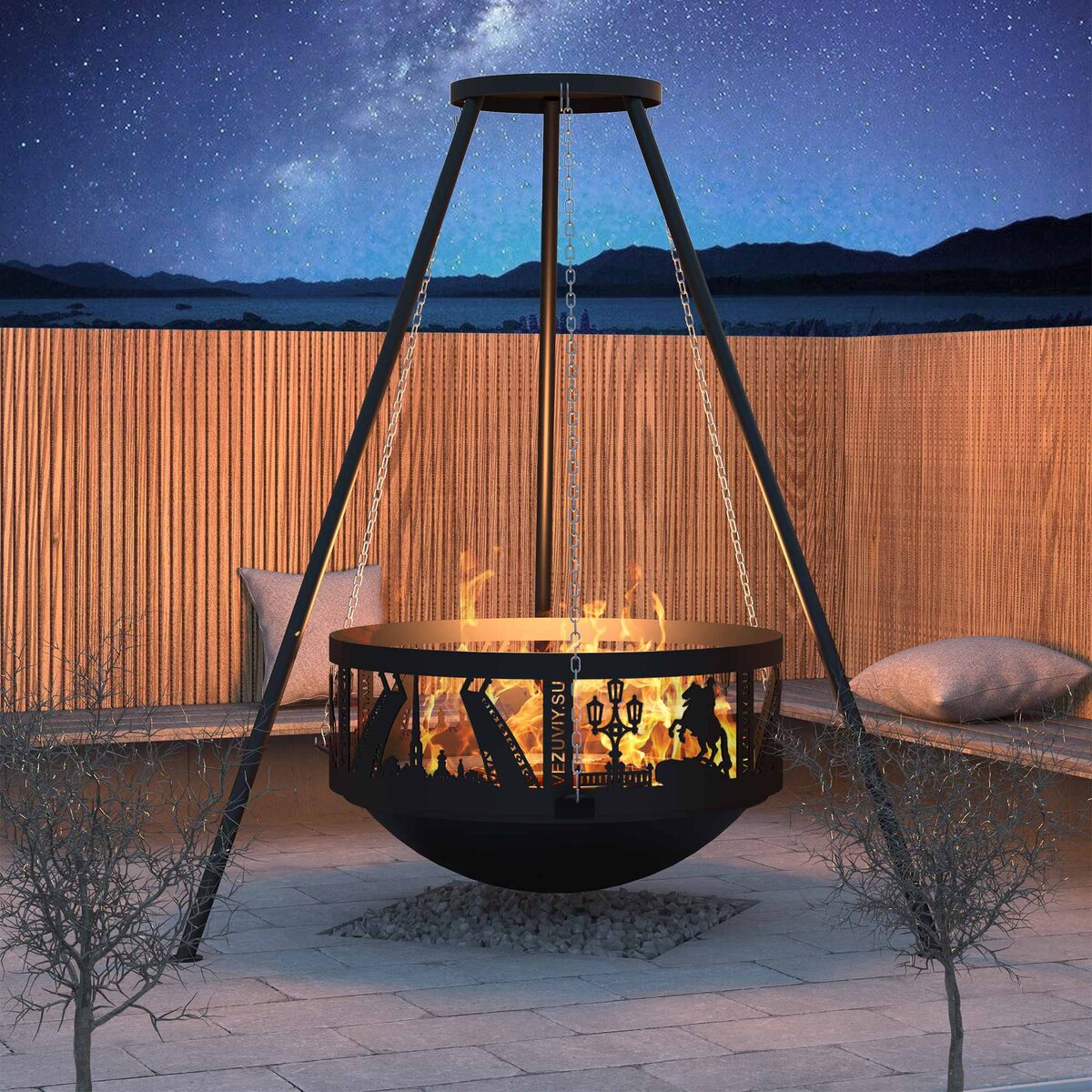 Костровая чаша Везувий FANTASTIC "Антик"