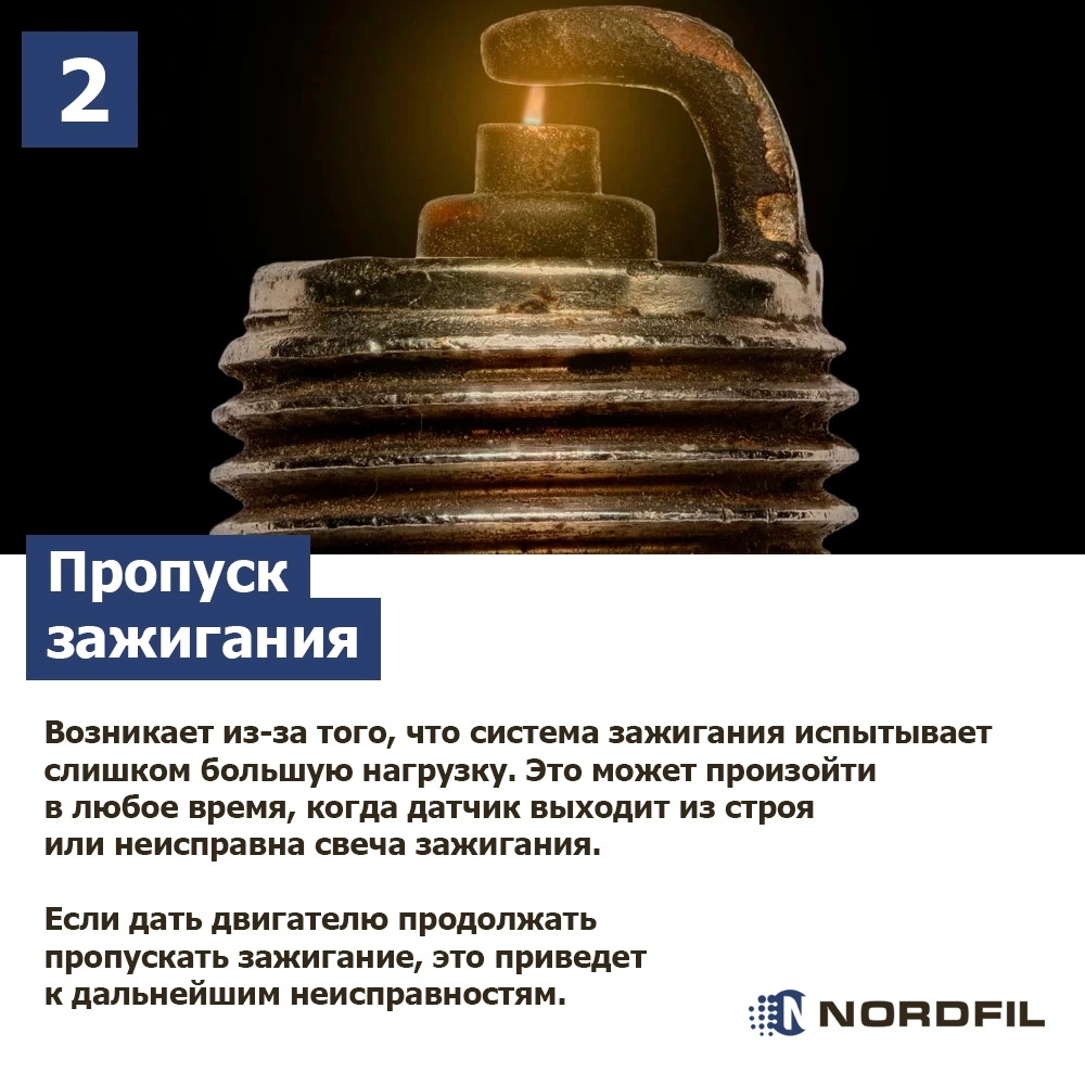 😎 7 признаков неисправных свечей зажигания | Автомобильные фильтры NORDFIL  | Дзен