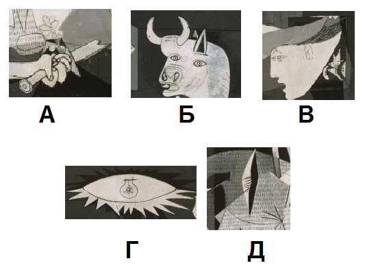 Коллаж из фрагментов картина П. Пикассо "Герника". Из личного архива автора