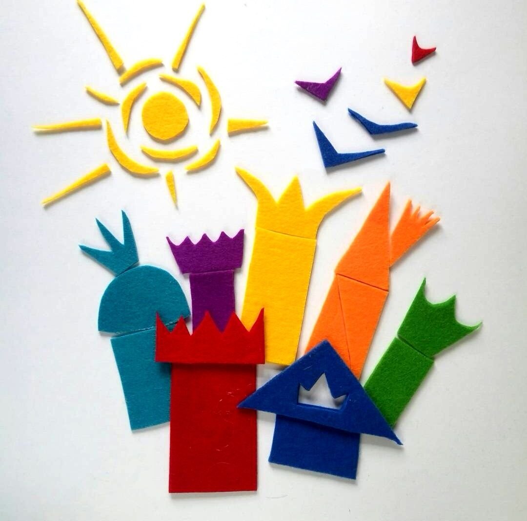 Я купила синтетический фетр самых радостных расцветок