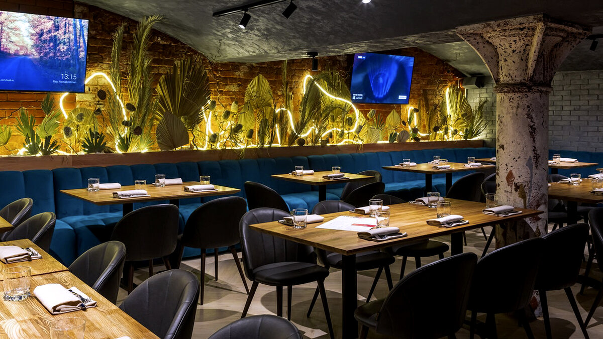 Интерьер гриль-бара "Труба". Взято из сети.