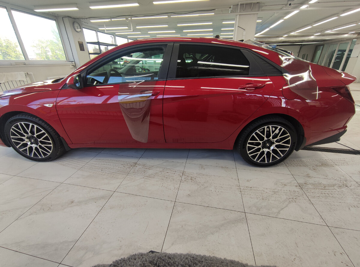 Подготовка атермальной пленки к нанесению на стекла.