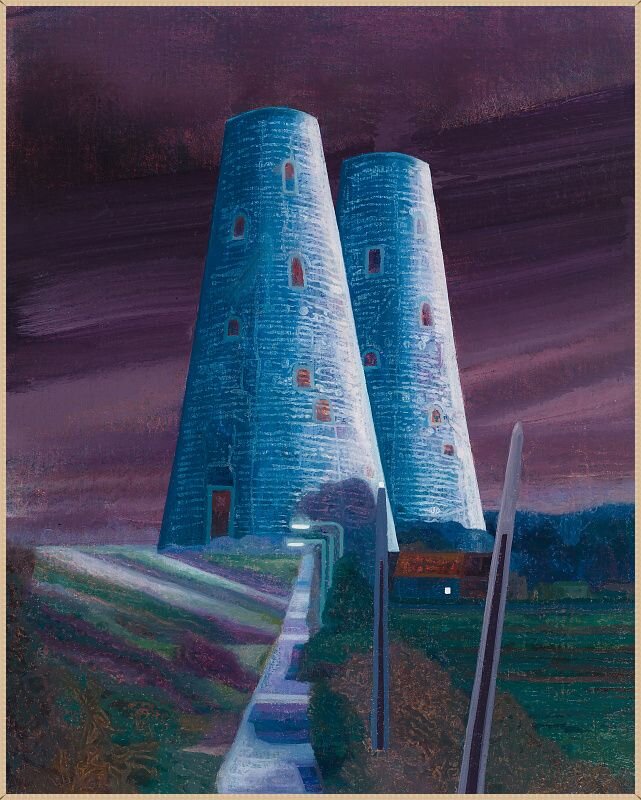 © Ханс Вандекеркхове (Hans Vandekerckhove). Две башни. 50х40 см. 2018