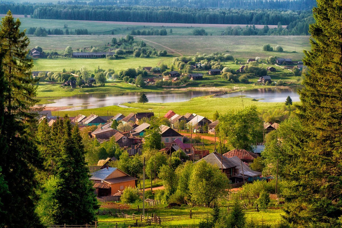 Деревенская местность