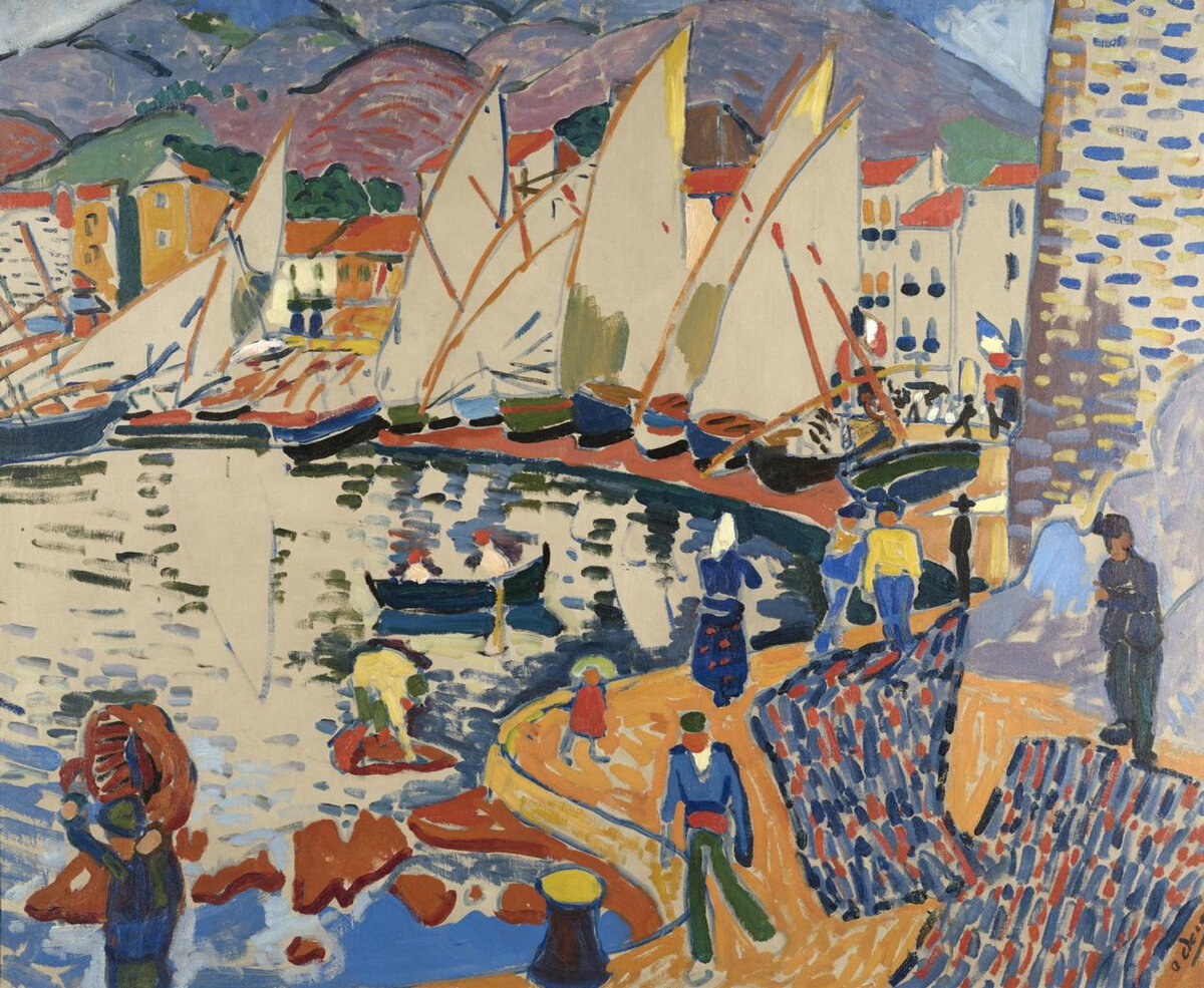 Андре Дерен. Просушка парусов. Источник: https://artchive.ru/andrederain/works/366792~Prosushka_parusov