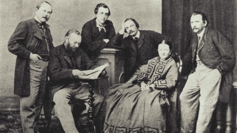 А.Н. Островский с артистами Малого театра