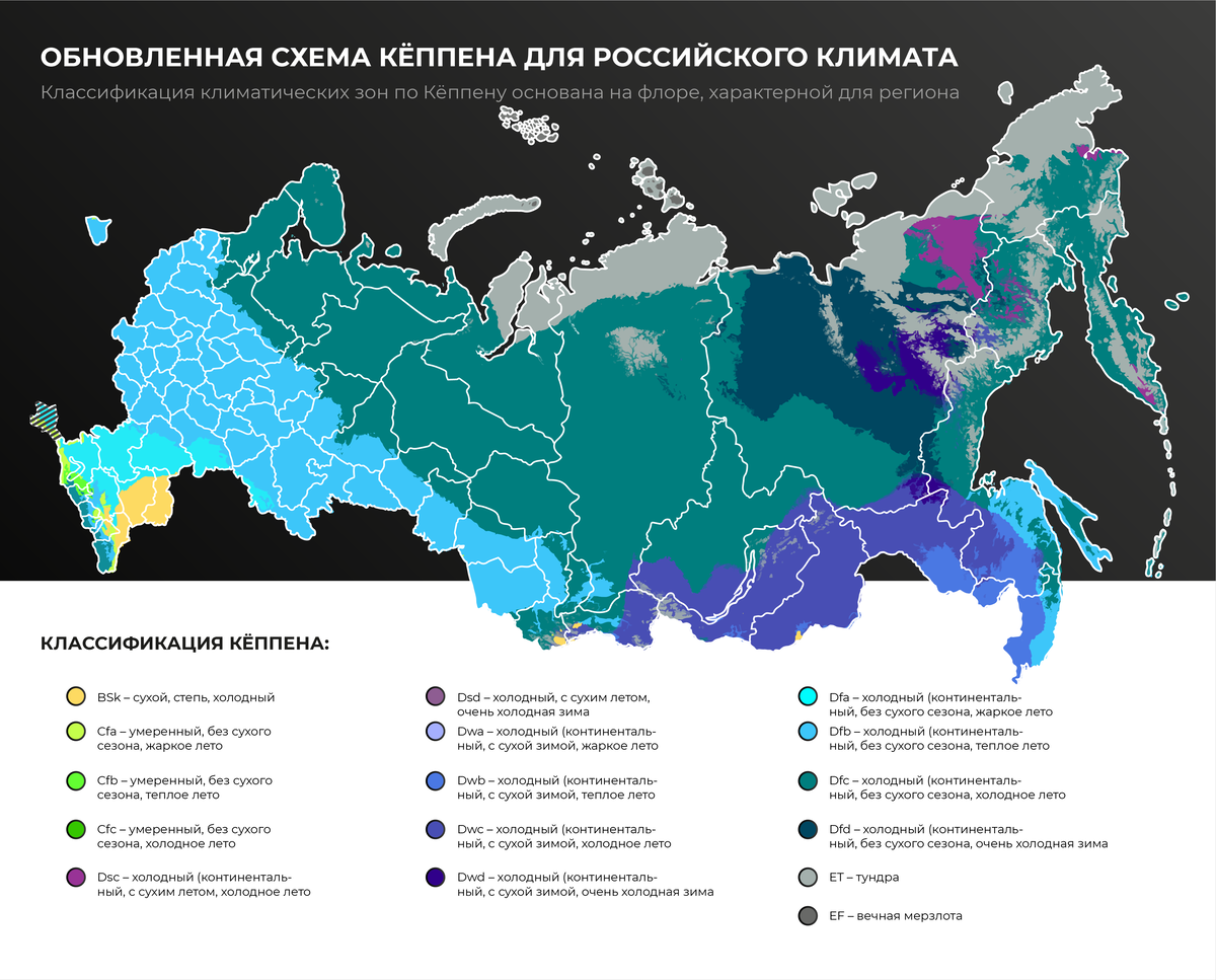 Климат россии карта атлас