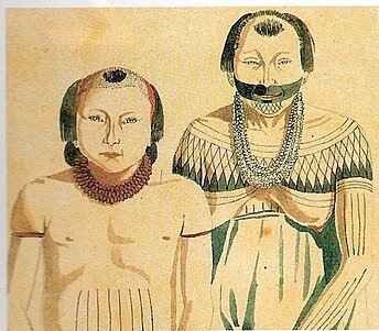 На рисунке представители племени мундуруку